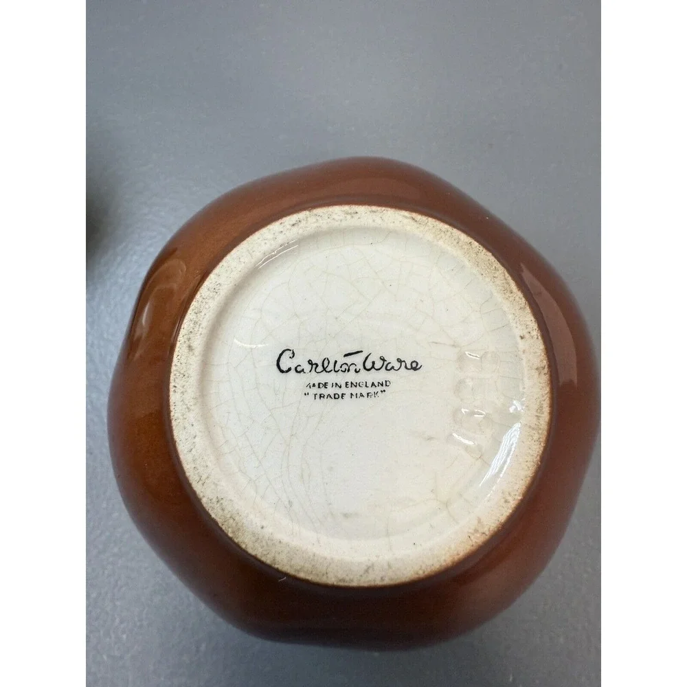 Carlton Ware‎ Pear Condiment Or Jam Pot 1955 Vintage #16